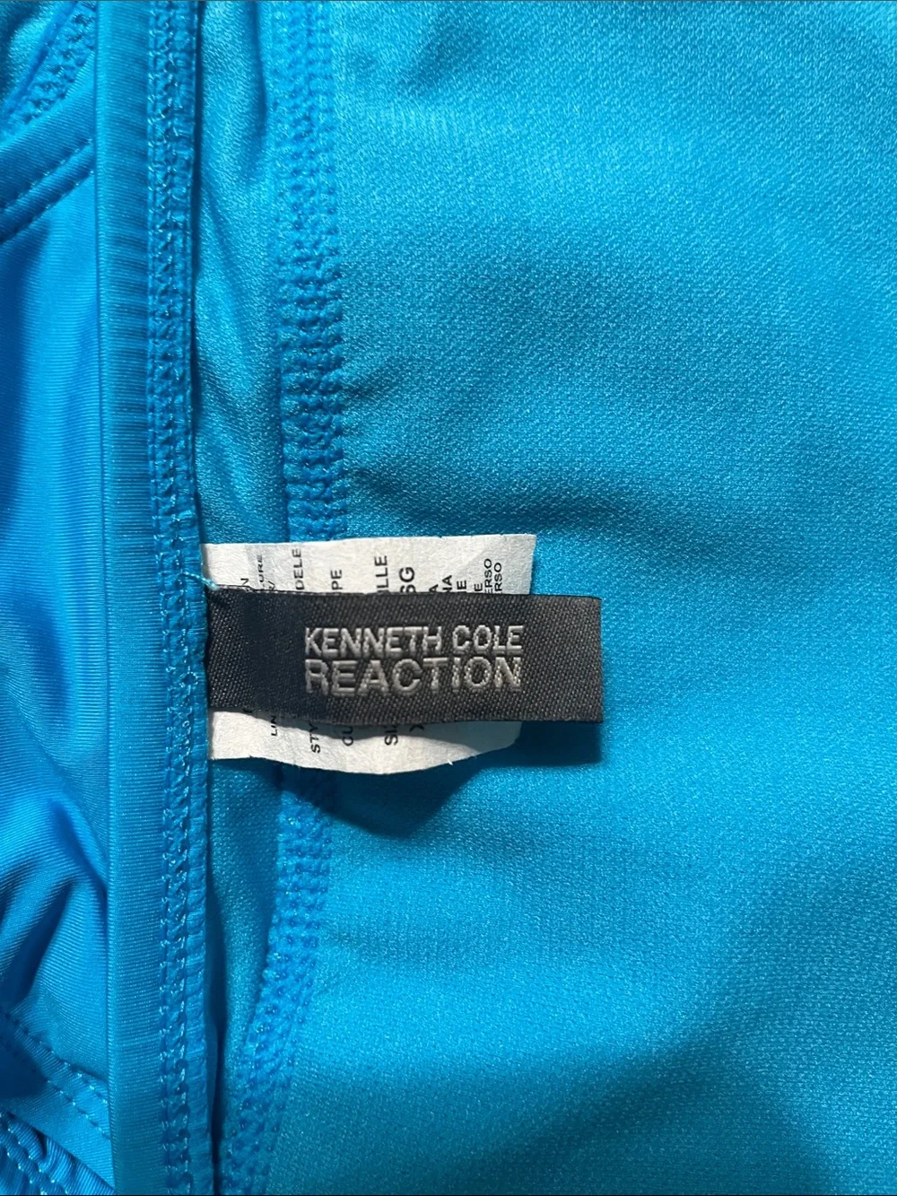 Kenneth Cole Reaction Swim Bottom Sz XL Flounce Bright Turquoise Beach/Pool Wear